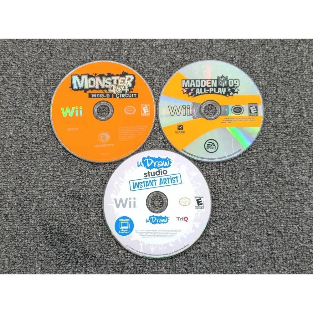 Lot of 11 Nintendo Wii Games Loose Discs in Jewel Cases Tested